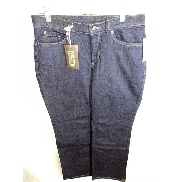 Duluth Boot Cut Jeans Women’s Size Waist 32 Inseam 28 Blue Mid Rise Zip Fly NWT - Picture 1 of 12